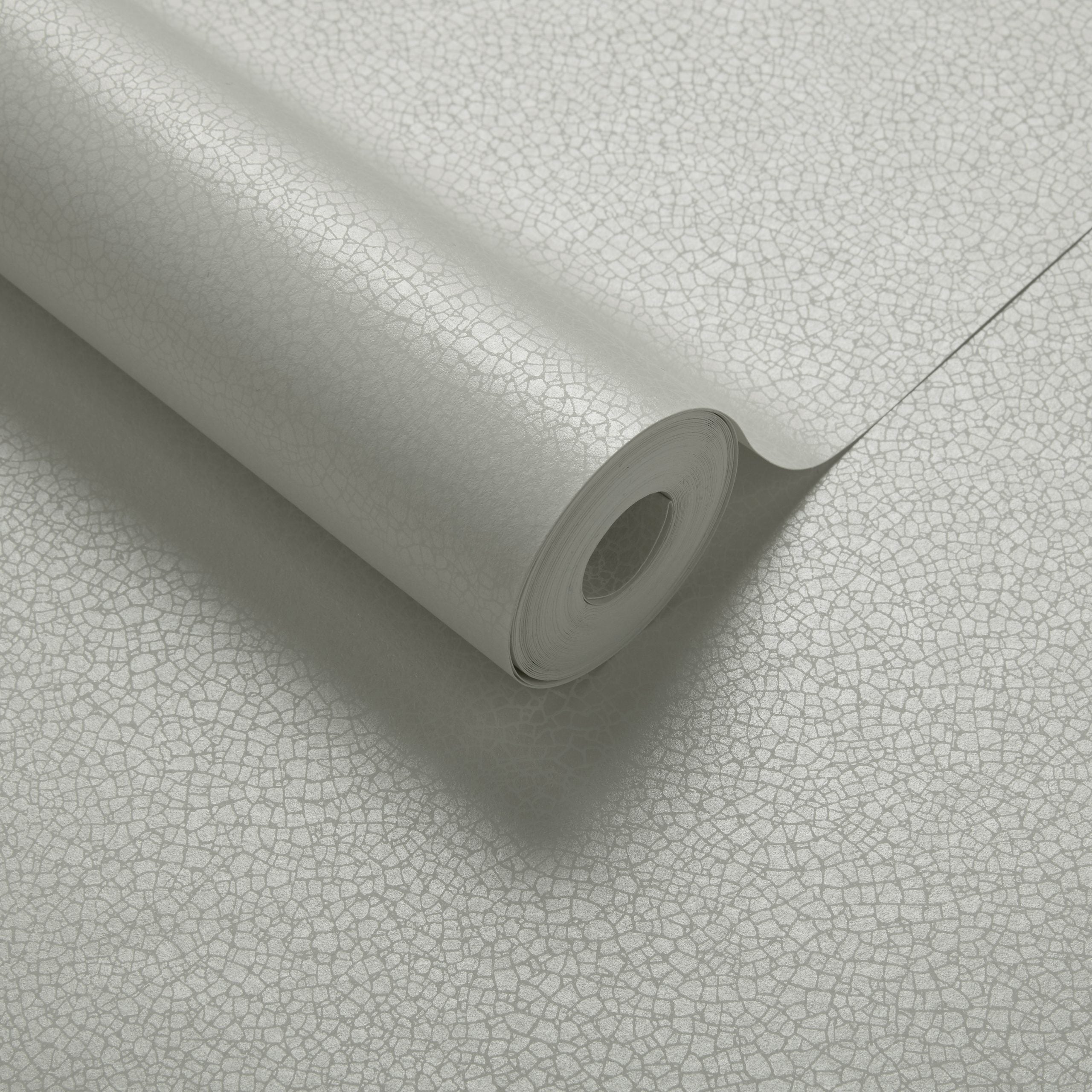 Emile Ivory Cream Luxury Crackle Wallpaper