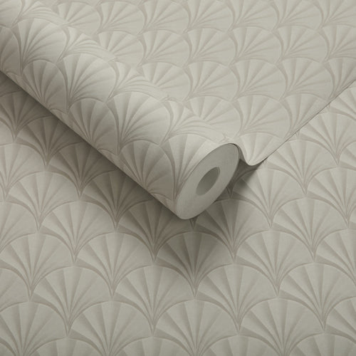 Elodie Ivory Cream Luxury Art Deco Wallpaper
