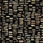 Fusion Bracken Black Luxury Flock Wallpaper