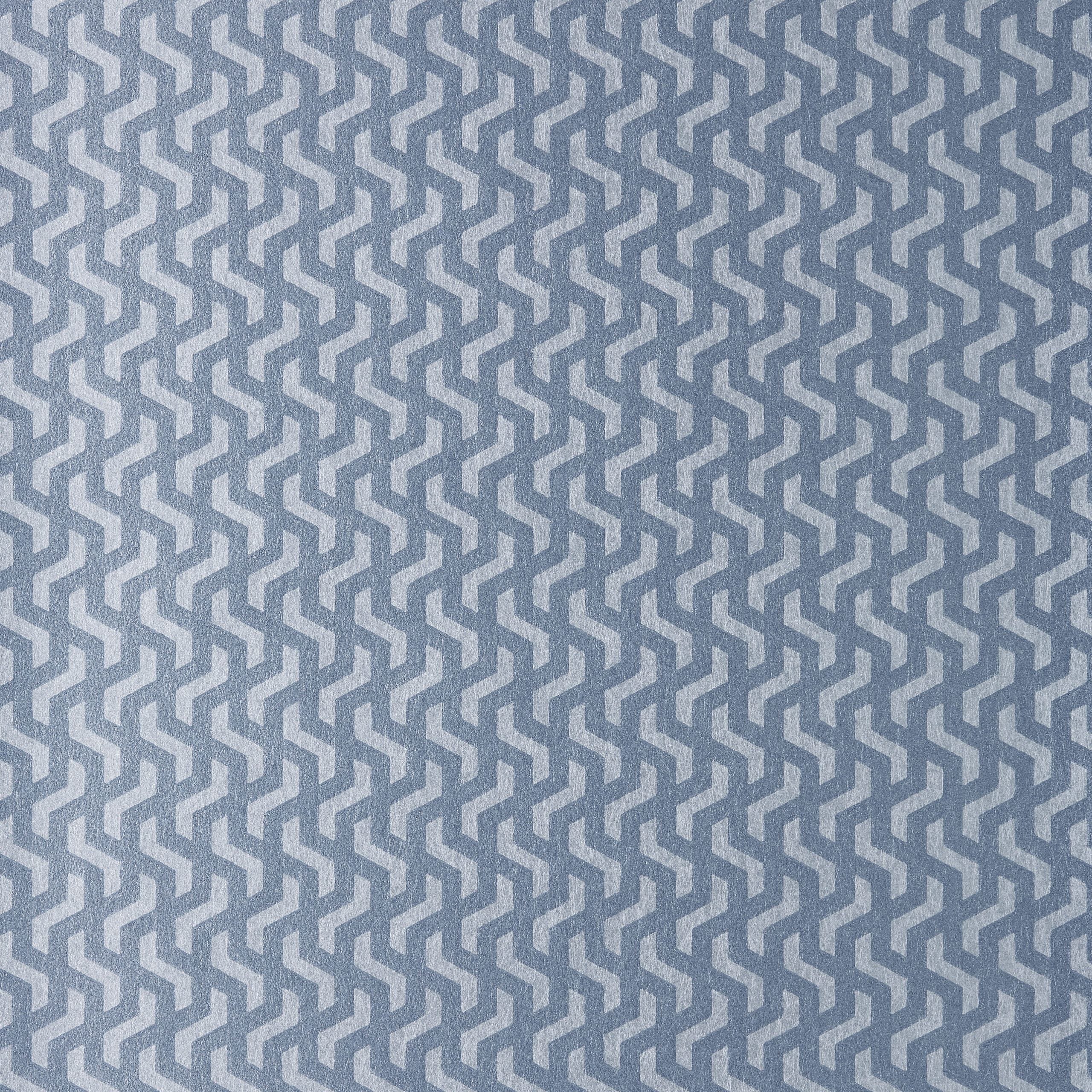 Rattan Blue Dusk Silver Luxury Geometric Wallpaper
