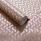 Rattan Rose Gold Luxury Foil Wallpaper