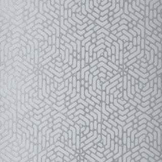 Willow Silver Luxury Geometric Wallpaper