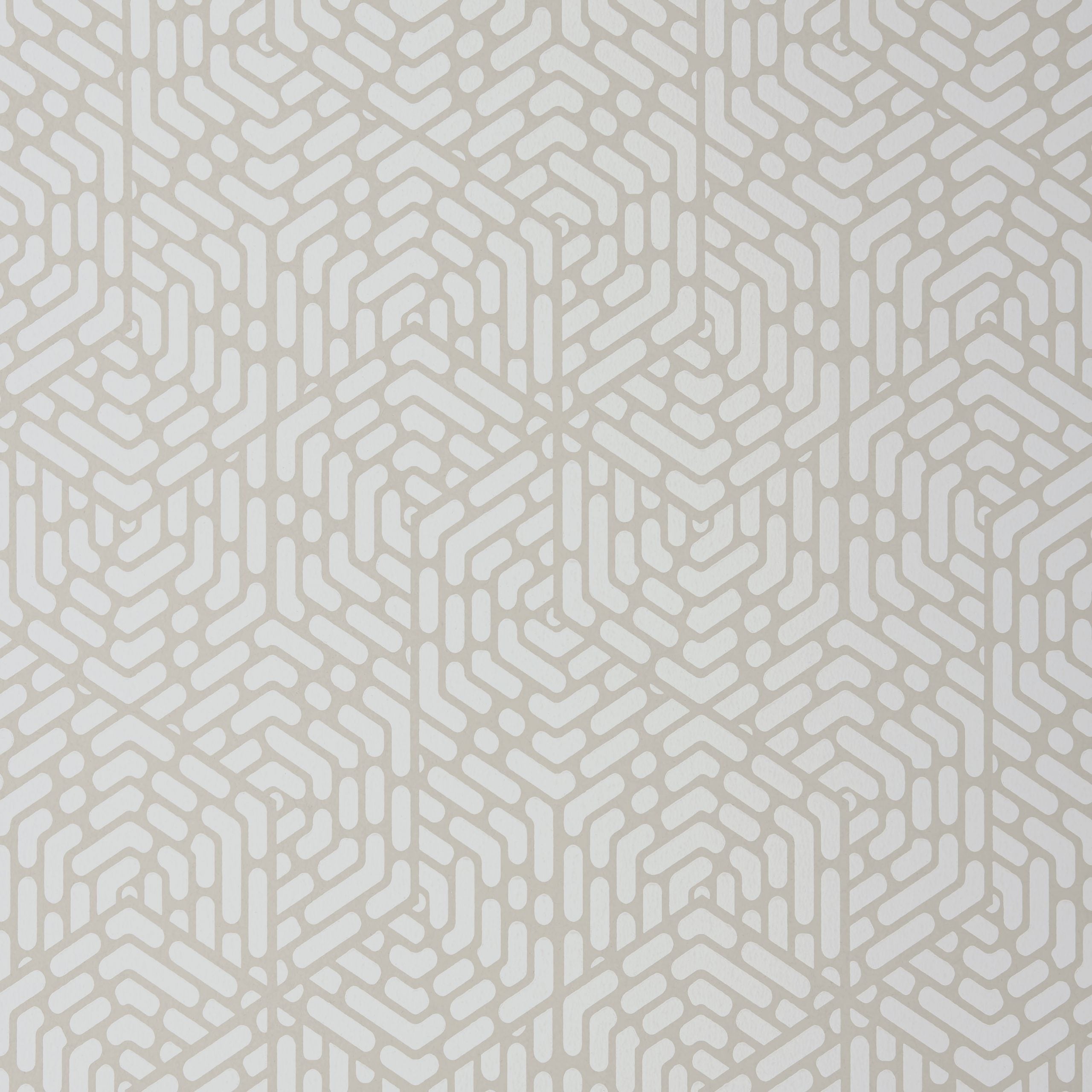 Willow Barley Neutral Luxury Geometric Wallpaper