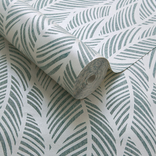 Bramble Mineral Green Luxury Bead Wallpaper