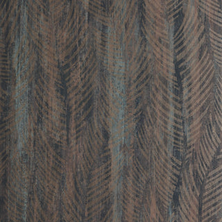 Bramble Caramel Brown Luxury Leaf Wallpaper