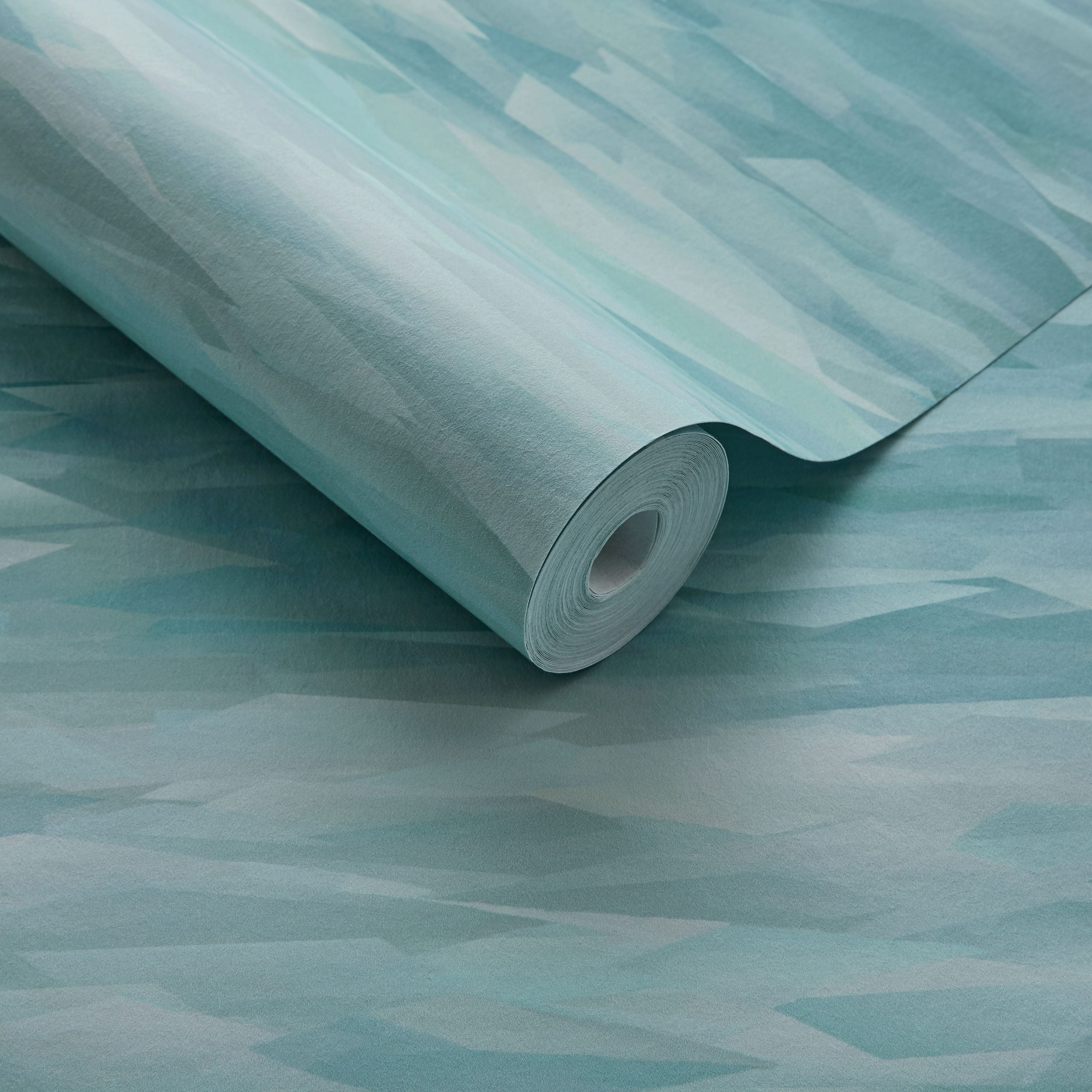 Prism Mineral Green Luxury Geometric Wallpaper