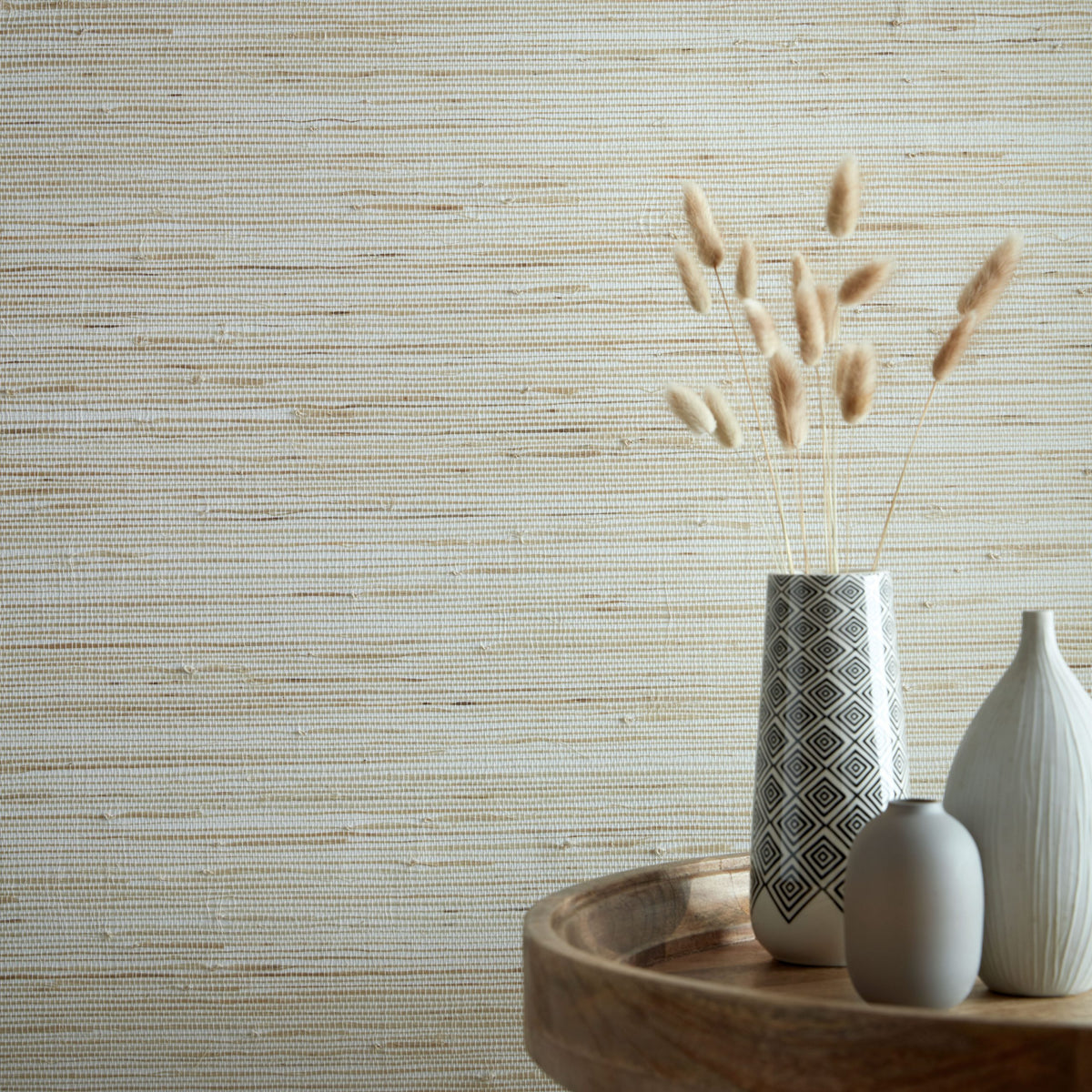 Grasscloth Natural Wallpaper | Willow Collection | 1838 Wallcoverings