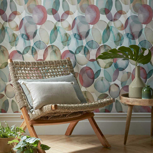 Honesty Peridot Green Luxury Geometric Wallpaper