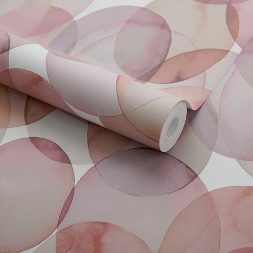 Honesty Shell Pink Luxury Geometric Wallpaper