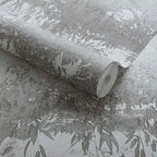 Serenity Sepia Grey Luxury Tree Wallpaper