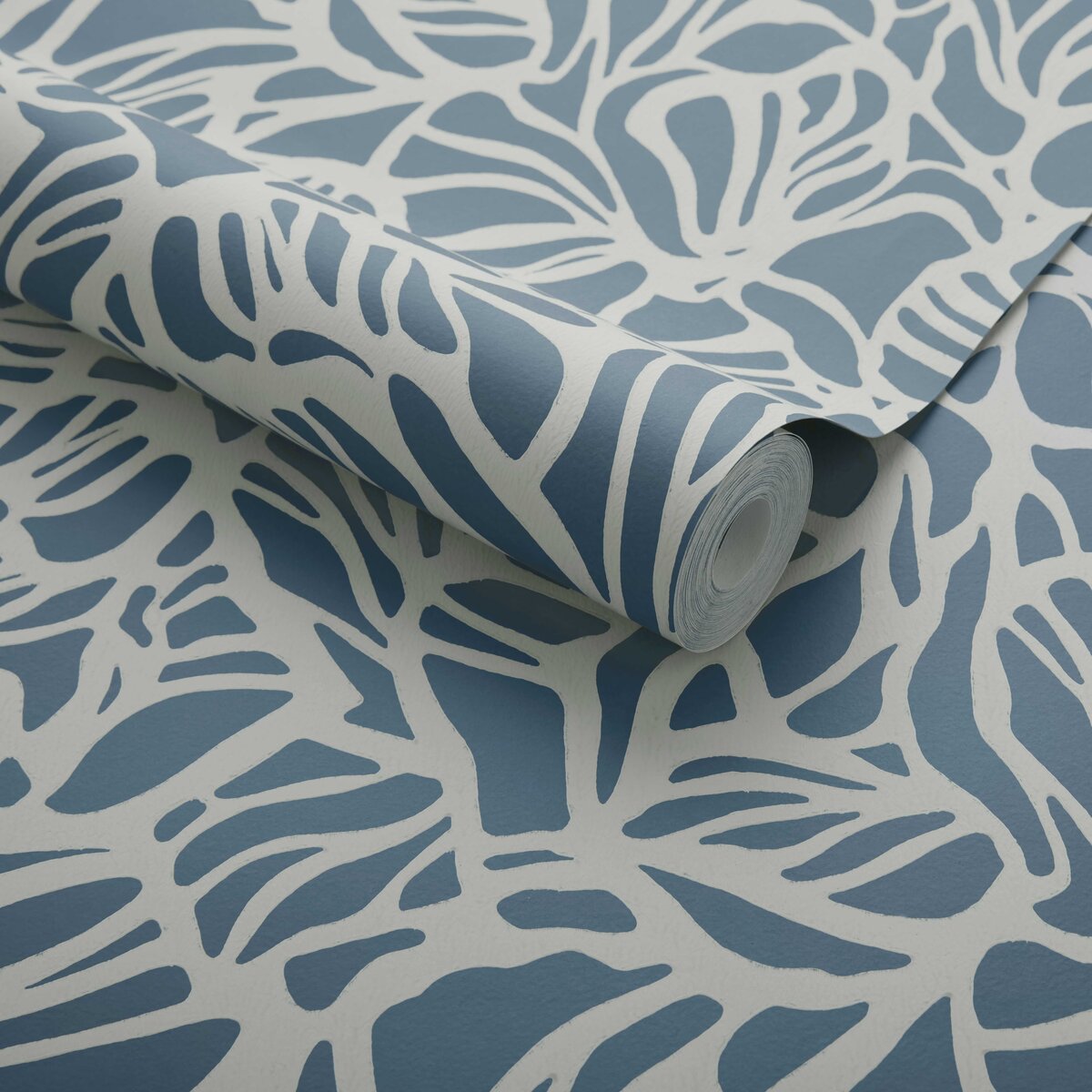 Purity Prussian Blue Luxury Patterned Wallpaper