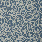 Purity Prussian Blue Luxury Patterned Wallpaper