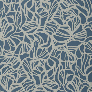 Purity Prussian Blue Luxury Patterned Wallpaper