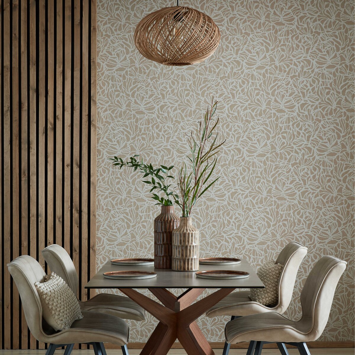 Purity Cork Luxury Patterned Wallpaper
