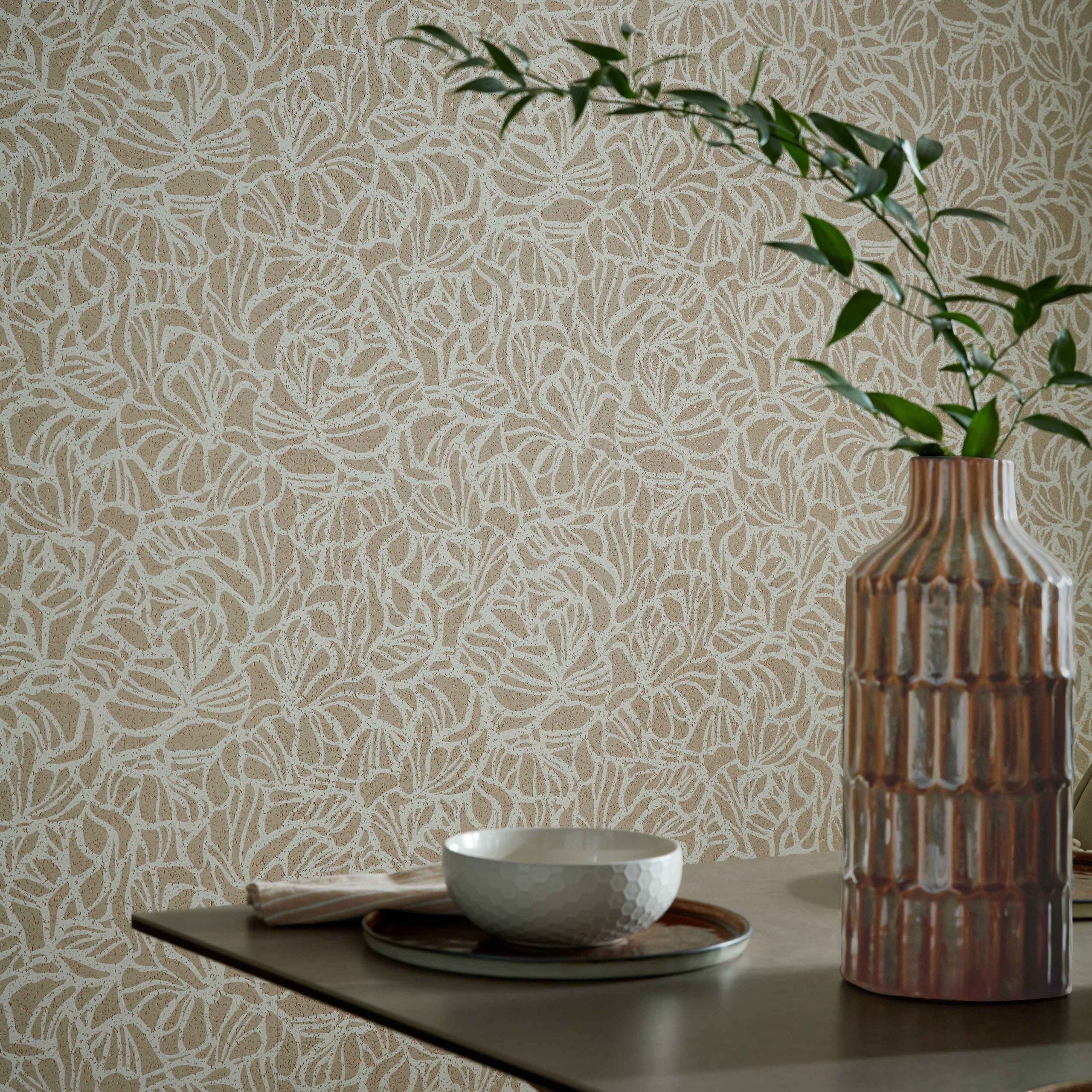 Purity Cork Luxury Patterned Wallpaper