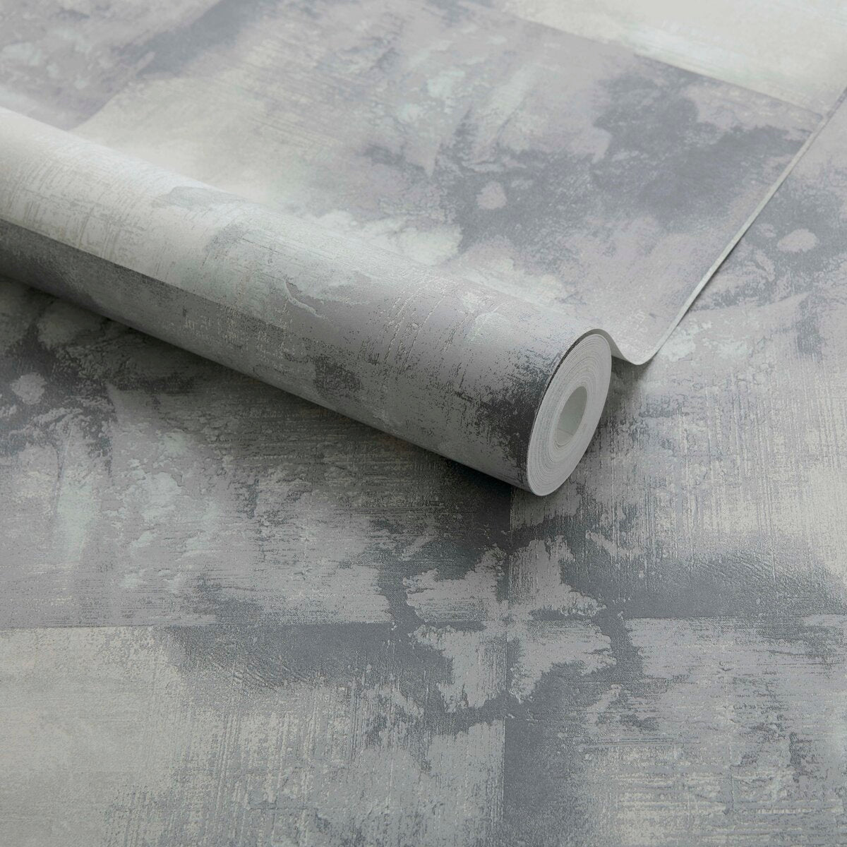 Crystalline Quartz Grey Luxury Tile Wallpaper