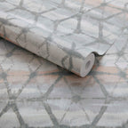 Mineral Marble Grey Luxury Geometric Wallpaper