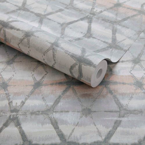 Mineral Marble Grey Luxury Geometric Wallpaper