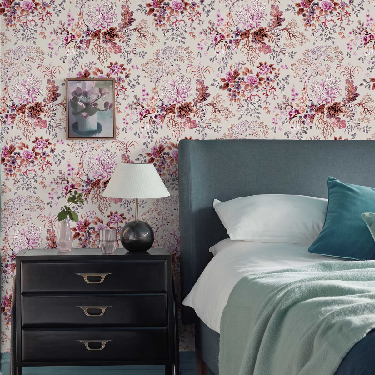 V&A Kilburn's Coral - Coral Reef Pink Wallpaper