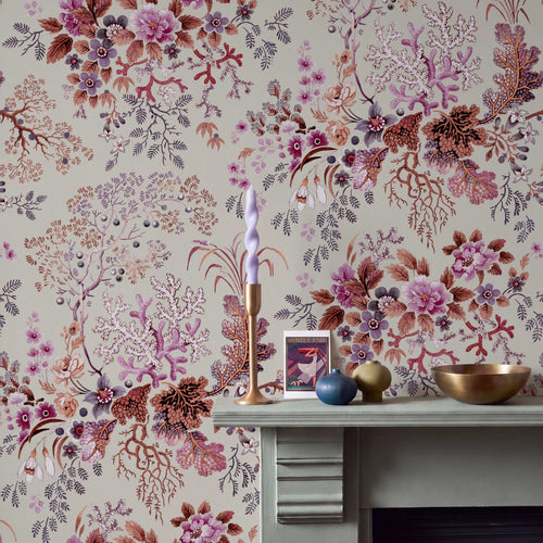 V&A Kilburn's Coral - Coral Reef Pink Wallpaper