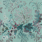 V&A Kilburn's Coral - Mist Green Wallpaper