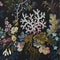 V&A Kilburn's Coral - Midnight Black Wallpaper