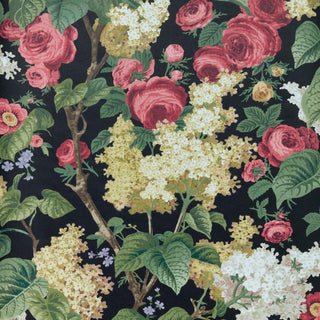 V&A Floribunda - Midnight Black Wallpaper