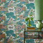 V&A Mandarin Garden - Coral Wallpaper