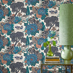 V&A Mandarin Garden - Ink Wallpaper