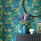 V&A Mandarin Garden - Jade Green Wallpaper