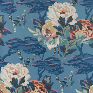 V&A Paeonia - Indigo Purple Wallpaper