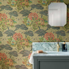 V&A Paeonia - Lacquer Gold Wallpaper