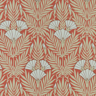 V&A Floral Fanfare - Coral Wallpaper