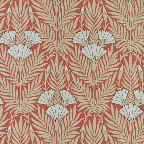 V&A Floral Fanfare - Coral Wallpaper