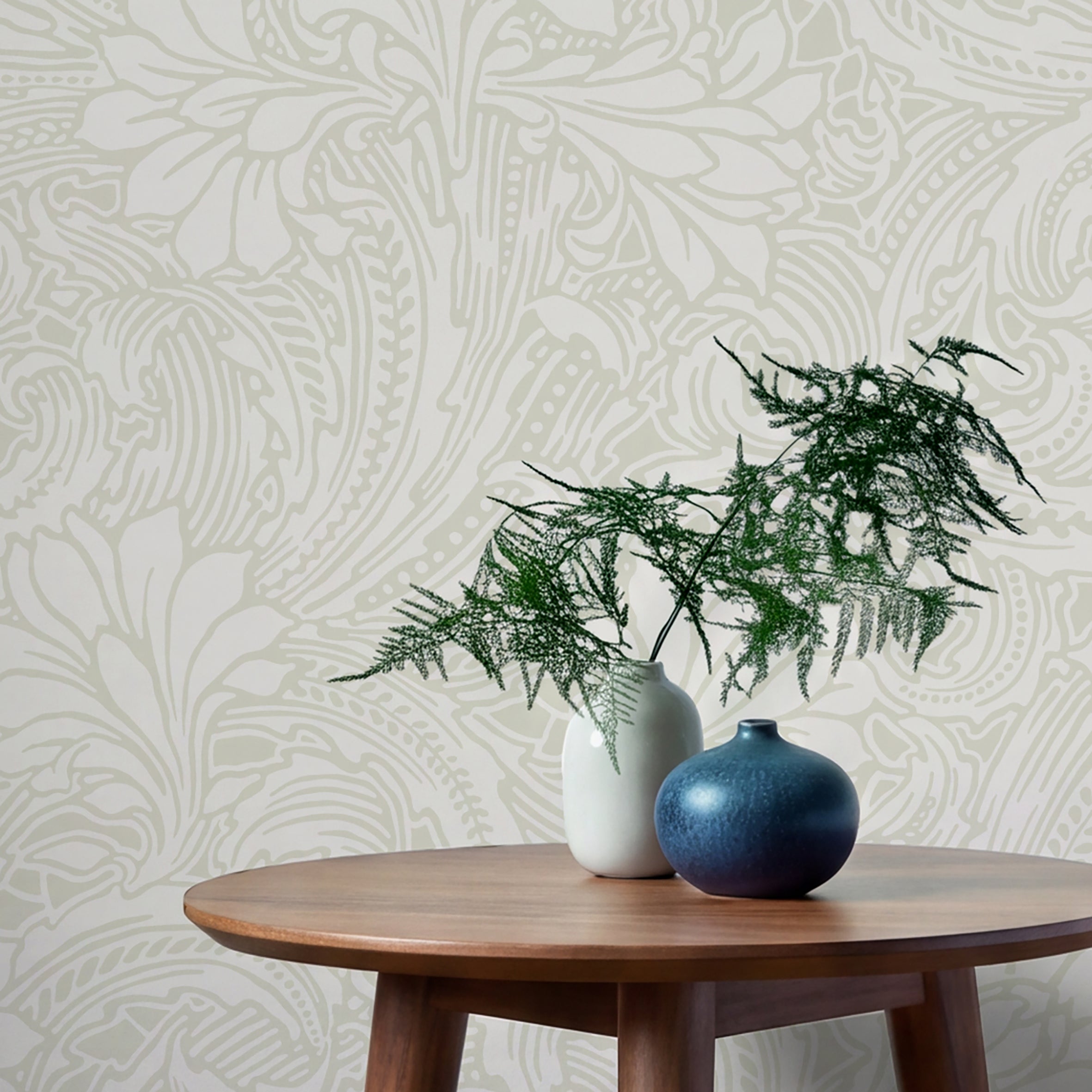 V&A Eden - Natural Cream Wallpaper
