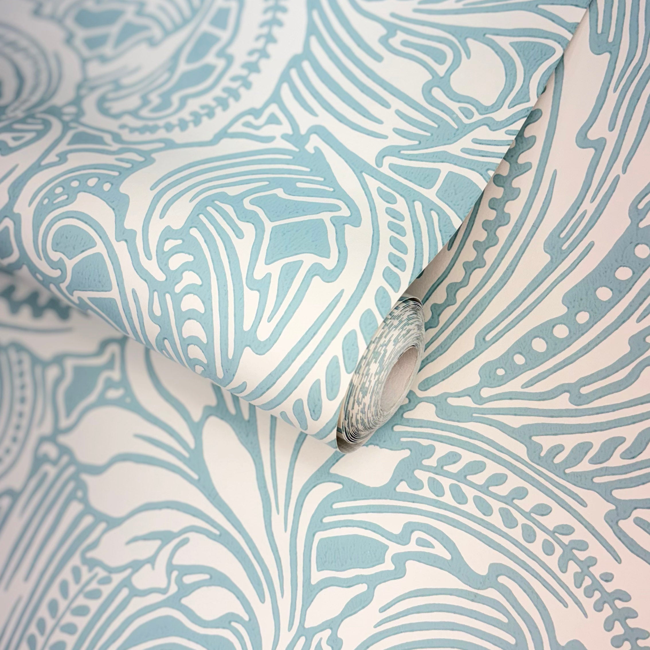 V&A Eden - Soft Teal Wallpaper