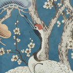 V&A Kyoto Blossom - Prussian Blue Wall Mural