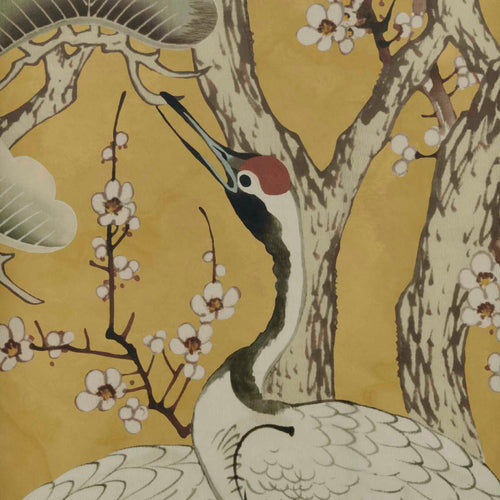 V&A Kyoto Blossom - Golden Yellow Wall Mural