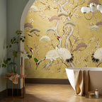 V&A Kyoto Blossom - Golden Yellow Wall Mural
