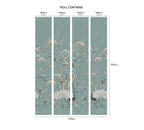 V&A Kyoto Blossom - Mist Blue Wall Mural