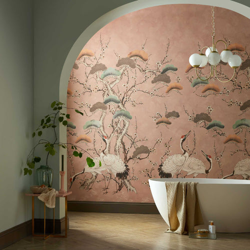 V&A Kyoto Blossom - Sandstone Pink Wall Mural