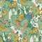 V&A Pineapple Garden - Verde Green Wallpaper
