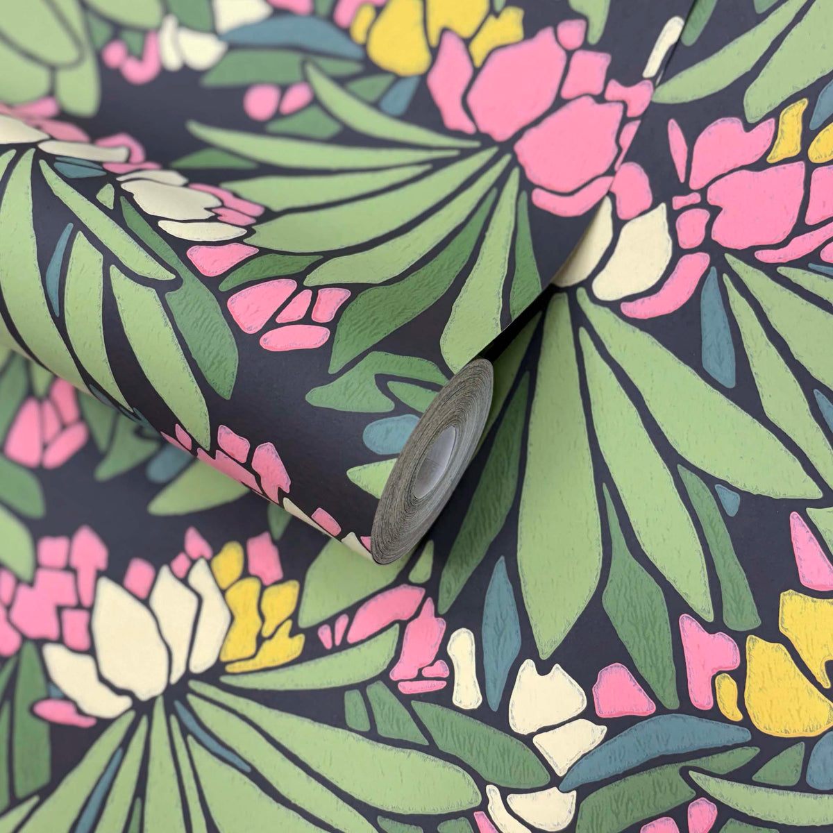 V&A Rhododendron - Magenta Pink Wallpaper