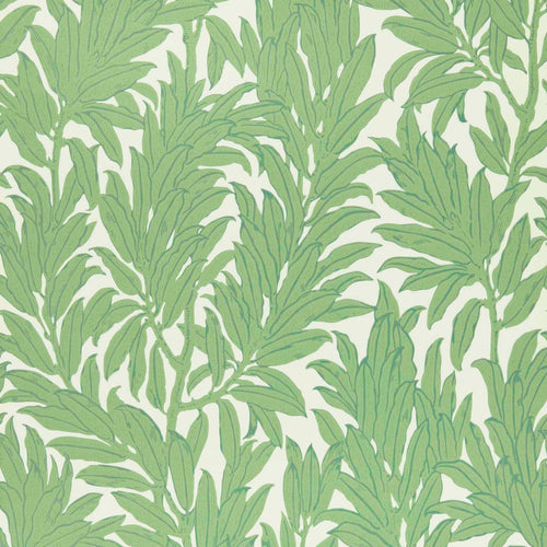 V&A Laurel Leaf - Verde Green Wallpaper