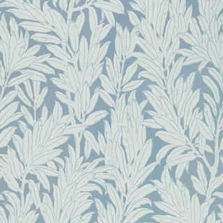 V&A Laurel Leaf - Breeze Blue Wallpaper