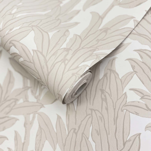 V&A Laurel Leaf - Natural Wallpaper