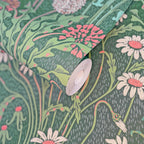 V&A Flower Meadow - Forest Green Wallpaper