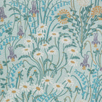 V&A Flower Meadow - Celeste Turquoise Wallpaper