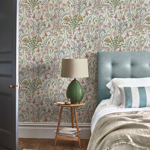 V&A Flower Meadow - Cream Wallpaper