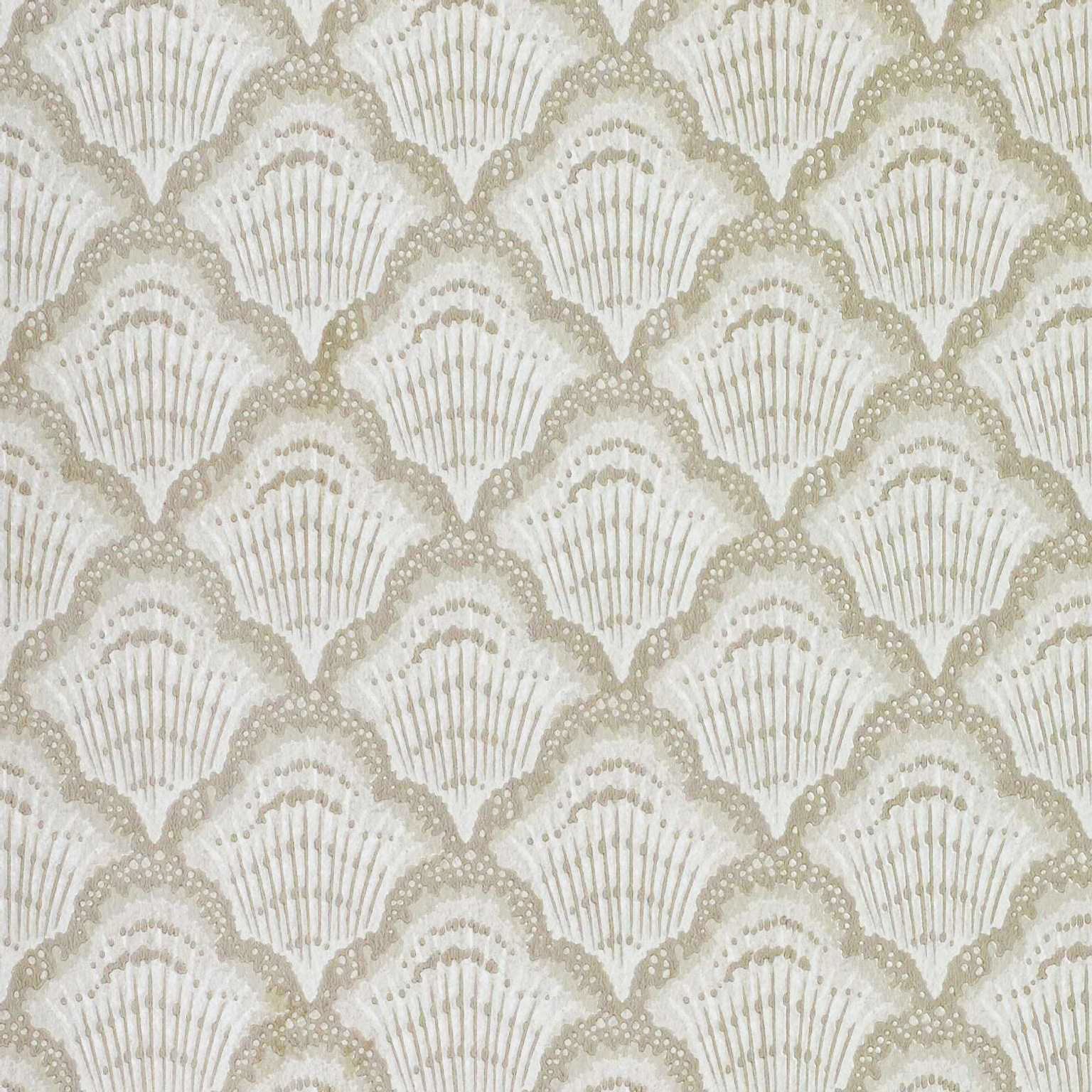 V&A Calico Shell - Ivory Wallpaper